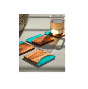 Posavasos de Madera y Resina de Primera Calidad Craft Valley, 400 mm de Diámetro, Diseño Moderno para Mesas de Comedor de Lujo - Product Image 4