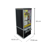 DISTRIBUTEUR AUTOMATIQUE DE TATTOOS ET D'AUTOCOLLANTS À MONNAIE - 2 COLONNES (Reconditionné)