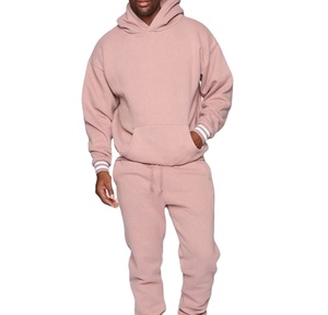 Venta al por mayor precio barato Unisex conjunto hombres y mujeres Unisex gimnasio deportes personalizado chándal algodón polar Jogging Outsuit Sweatsuit - Product Image 1