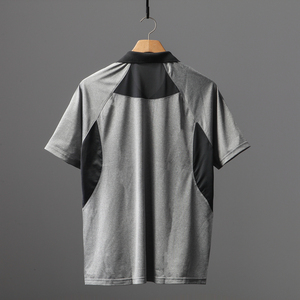 Polo de golf Diseño personalizado Logotipo OEM Poliéster Spandex 4 vías Estiramiento Transpirable Humedad Polo de hombre - Product Image 4