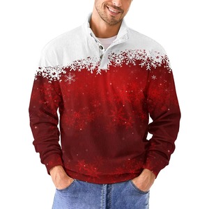 Sweat à capuche pour homme de Noël, confortable et tendance, 100% polyester, Noël avec logo personnalisé, faible MOQ - Product Image 1