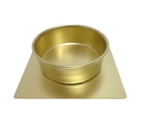 Bol rond en fer de style moderne noir avec couleur cuivre bol de service et décoratif pour la décoration de table de cuisine en métal - Product Image 3