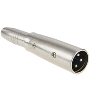 3 핀 XLR 수 ~ 1/4 "6.35mm 스테레오 TRS 암 소켓 어댑터 오디오 커넥터