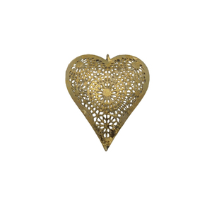Corazón Decorativo de Metal de Diseño Superior, Color Dorado con Lámina de Oro, para Decoración de Paredes, Hecho a Mano y Personalizado al por Mayor - Product Image 5