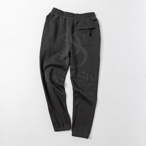 Pantalon de jogging en coton grande taille pour hommes, pantalons de survêtement décontractés confortables et légers avec logo personnalisé pour les activités de plein air de gym et de fitness. - Product Image 2