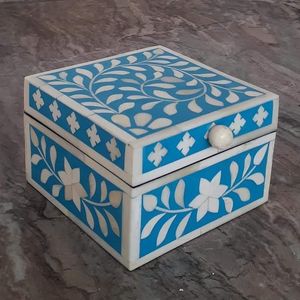 Caja de Regalo Rectangular Hecha a Mano con Incrustaciones de Hueso Decorativas, Nueva, de MDF, Proveedor Indio, Calidad Superior, Hecho en India - Product Image 6