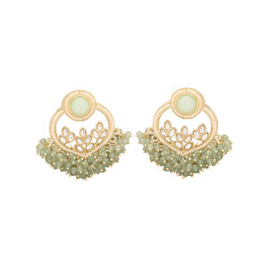 Aleación chapada en oro étnico estilo clásico número patrón gargantillas ortodoxo perlas iluminadas por la luna pendientes para fiestas aniversarios - Product Image 3