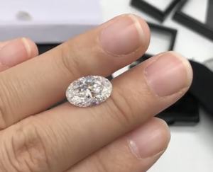 Diamante Cultivado en Laboratorio CVD, Corte Ovalado, 3 Quilates, Buena Calidad, Color E F, Claridad VVS 1, Corte Excelente, Suelto, con Certificado IGI - Product Image 4