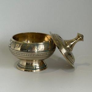 Brûleur d'encens en laiton portable de qualité supérieure Table décorative parfum de maison encens et porte-encens encensoir religieux - Product Image 3