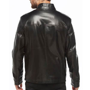 Dernier style, vente en gros, veste en cuir coupe-vent pour homme, veste en cuir imperméable la plus vendue pour homme - Product Image 6