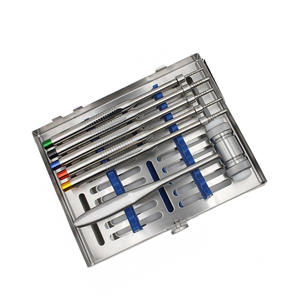 Juego recto de osteótomo de implante dental, 5 uds., conjunto de instrumentos de elevación sinusal y extensión ósea con martillo y bandeja - Product Image 3