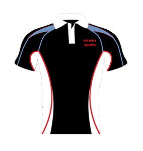 Hombres Polos de manga corta Casual Algodón Ajuste moderno Color Block Rugby Polo Camisetas Tops, - Product Image 5