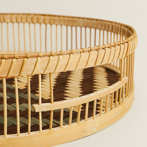 ผู้ผลิตเวียดนามไม้ไผ่คลาสสิกสไตล์ชาให้บริการถาดสำหรับร้านอาหารห้องครัวเครื่องมือแฮนด์เมดทอ - Product Image 6