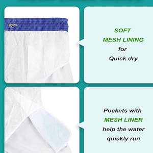 OEM Custom <b>Men's</b> Gym <b>Shorts</b> 100% Cotton Canvas Quick Dry Casual Zipper Pockets Plus Size <b>Knee</b> <b>Length</b> Drawstring Polyester - Product Image 5