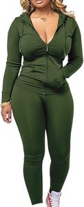Tenues deux pièces pour femmes Jogger Sets Workout Sweat Suits Survêtement Pantalon Ensemble 2026 - Product Image 2