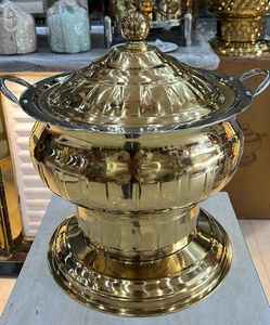 Ensemble de réchauds de buffet en acier inoxydable de qualité supérieure, équipement pour hôtels et restaurants, services de table, kit de tasses inclus, compatible congélateur - Product Image 6