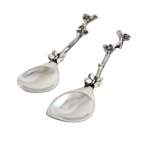 Servidor de ensalada con mango en zigzag de acero inoxidable de lujo, el mejor juego de cubiertos de cocina para Hotel, tenedores de Metal forjado para servir ensaladas - Product Image 6