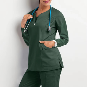 Hot New Products Comfortable Healthcare <b>Outfits</b> Classic Fit <b>Nurse</b> Uniforms Stylish Nursing Tops Nursing Uniforms Sets - Product Image 1