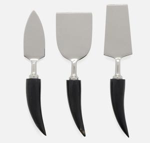 New Design Stainless Steel Butter <b>Knife</b> <b>Set</b> With Natural Horn Handle Customized Cheese <b>Knife</b> New Product Ideas 2025 Tableware - Product Image 1