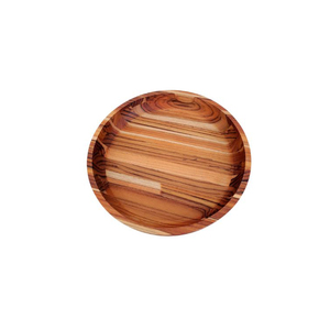 Assiettes en bois d'acacia naturel faites à la main, design contemporain écologique, forme irrégulière, multi-usages - Product Image 1