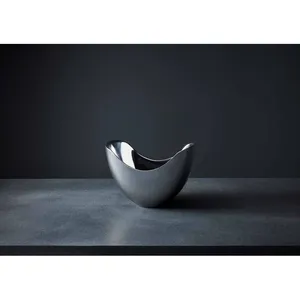 Tazón Decorativo Redondo de Metal de Diseño Moderno Americano, Tazón de Frutas de Aluminio Ecológico Hecho a Mano de Primera Calidad, Seguro, con Recubrimiento Zahid - Product Image 2