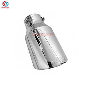 Systèmes d'échappement de voiture, silencieux argenté noir bleu brûlé coloré, embout de silencieux d'échappement en acier inoxydable, tuyau argenté arrière - Product Image 2