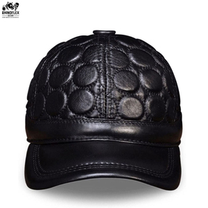 Gorra de Béisbol de Cuero al por Mayor, Gorra de Cuero Auténtico para Hombre, Transpirable, con Cierre a Presión, para Exteriores, Cálida, de Alta Calidad, Ajustable, para Invierno - Product Image 6