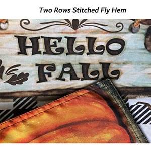 Paquete de 2 Banderas de Jardín con Diseño de Girasoles y Calabazas a Cuadros para Otoño, 12.5 x 18 Pulgadas, Doble Cara, para Decoración de Casa y Jardín, Acción de Gracias - Product Image 2