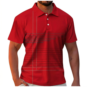 Nouveauté Polo Homme de Haute Qualité en Coton et Polyester Tricoté pour Tenue Décontractée et Golf - Product Image 3