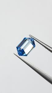 Diamante cultivado en laboratorio con certificación IGI de 1.80 quilates, corte hexagonal, color azul, para la elaboración de anillos, corte elegante, diamante suelto, disponible en todos los tamaños. - Product Image 5