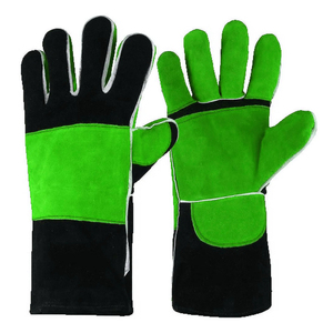 Gants de travail de soudage résistants à la chaleur en cuir de vachette de qualité A Nouveau dernier design Gants de travail de soudeur de sécurité générale Porpose - Product Image 1