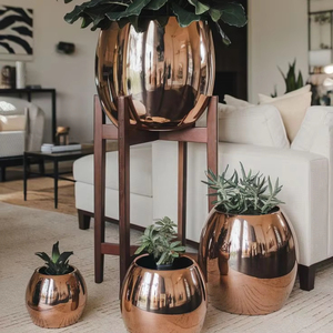 Luxury Metal Decorative Garden Planter With Classy Design Ideal For Adding A Premium Look To Gardens And Outdoor Lounges - Product Image 1