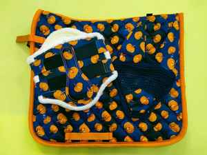 Custom Made English Equestrian Saddle Quilted Polyester Drill Mesh Airflow Lining 15mm <b>Foam</b> Saddle <b>Pad</b> Best Wholesale Prices - Product Image 6