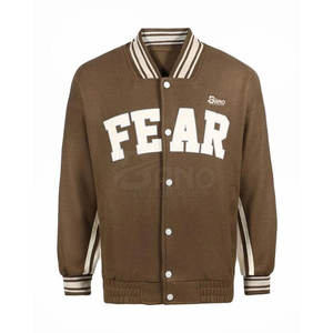 Blouson universitaire en laine pour homme, style urbain, design unique, respirant, séchage rapide, couleurs personnalisables, élégant, hiver, service OEM - Product Image 1