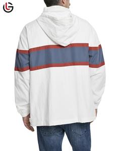 Veste coupe-vent pour homme en gros, nouvelle collection streetwear 2025, personnalisable, devant surélevé, imperméable, respirante, écologique, haute qualité - Product Image 2