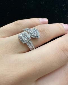 แหวนแต่งงานสำหรับผู้หญิงแหวนหมั้นเพชรและเพชรโมอิสซาไนต์สำหรับผู้หญิง-ของขวัญดีไซน์ไม่เหมือนใคร - Product Image 6