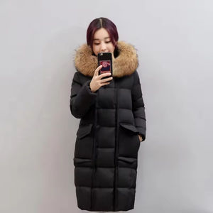 Customized 300 Gsm Puffer <b>Jacket</b> for Women High Warmth Longer Knee Length Breathable Knitted New and Made in Pakistan - Product Image 3