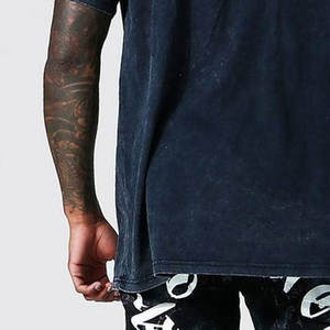 OEM de alta calidad de lavado ácido camisetas para hombres transpirable y de secado rápido de los hombres impresos lavado ácido camiseta para la venta - Product Image 6