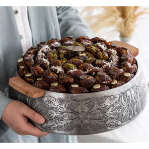 Cuenco de chocolate ecológico de estilo moderno hecho a mano plato de servicio de metal plateado para bodas otras ocasiones a buen precio - Product Image 3