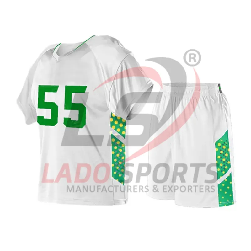 Gesublimeerd Hoge Kwaliteit Polyester Mannen Lacrosse Uniform Nieuw Ontwerp Custom Sublimatie