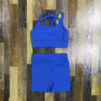 Conjunto de Leotardo de Ballet para Niñas, Conjunto de Top Corto con Tirantes y Pantalones Cortos para Gimnasia, Entrenamiento, Yoga, Deporte, Danza, Ropa de Actuación en Escenario