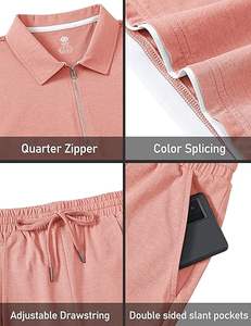 Conjunto Deportivo Reversible Estampado de Poliéster y Algodón Transpirable y Ecológico Más Vendido, Manga Larga, Peso Medio, para Invierno, con Pantalones Cortos - Product Image 2