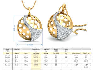 Geometric Round Pendant Dainty Brass Necklace for Women 18k Gold Plated Hollow Circle Design Wholesale Pendant - Product Image 4
