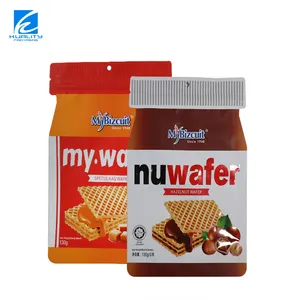 Customized Plastic Shaped Laminated Aluminum Foil Biscuits Wafer And Cookies Packaging