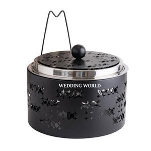 Ramadán Decoración Metal Hotpot Calidad Premium Diseñador Cazuela Venta Caliente Última Llegada Fancy Metal Food Warmer - Product Image 5