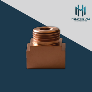 Bloc fileté en cuivre de précision VMC, base rectangulaire solide, résistance mécanique fiable, assemblage d'équipements électriques, vide - Product Image 1