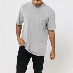 เสื้อยืดโอเวอร์ไซส์ลายฟอกสีสำหรับผู้ชาย ไซส์พลัส เสื้อผ้าออกกำลังกายผู้ชาย ผ้าฝ้าย 100% ปรับแต่งได้ เสื้อสไตล์วินเทจ แฟชั่น - Product Image 5