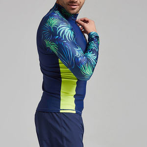 เสื้อแรชการ์ดของผู้ชายแบบปรับแต่งได้พร้อมโลโก้/สีที่กำหนดเองสไตล์ลำลองแขนเต็มแบบลำลอง - Product Image 4