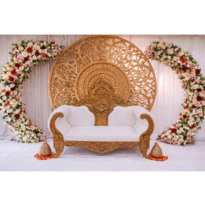 โครงเวทีงานแต่งงานขนาดสั่งทำได้ สไตล์อเมริกันและอินเดีย ใช้ซ้ำได้ น้ำหนักเบา สวยงาม วินเทจ อุปกรณ์จัดงานแต่งงาน ขายส่งจากโรงงาน - Product Image 1
