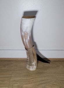 ฮอร์นสำหรับดื่มไวน์พร้อมขาตั้งแฮนด์เมดขนาด350มล. ดีไซน์หรูหราสไตล์วินเทจสำหรับปาร์ตี้ไวน์ - Product Image 4